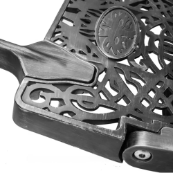 Black baroque barber chair